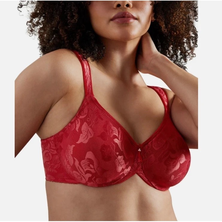 Wacoal Women's Awareness Full Figure Seamless Underwire Bra Equestrian Red 36 C